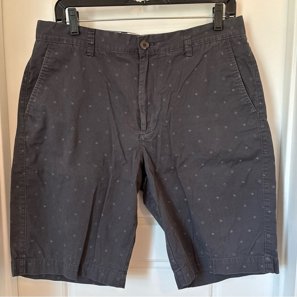 J. Crew Dark Gray Nautical Patterned Men's Shorts